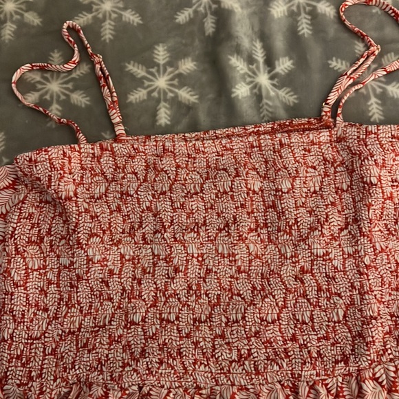 EUC loft tie back beach dress - Picture 2 of 5